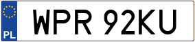 Truck License Plate